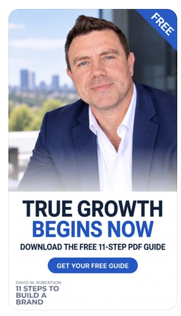 David W. Robertson — 11 Steps to Build a Brand, free PDF guide